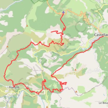 Itinéraire Cadières de Brandis, distance, dénivelé, altitude, carte, profil, trace GPS