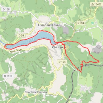 Itinéraire Lac du Causse par Crochet, distance, dénivelé, altitude, carte, profil, trace GPS