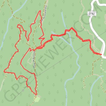 Itinéraire Rando des Mimosas, distance, dénivelé, altitude, carte, profil, trace GPS