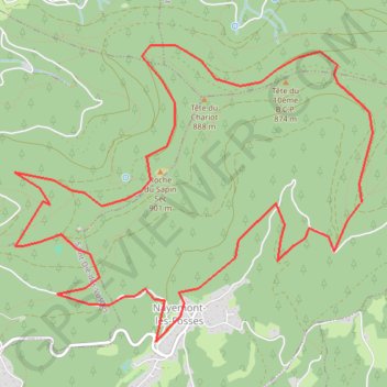 Itinéraire Massif de l'ormont boucle, distance, dénivelé, altitude, carte, profil, trace GPS