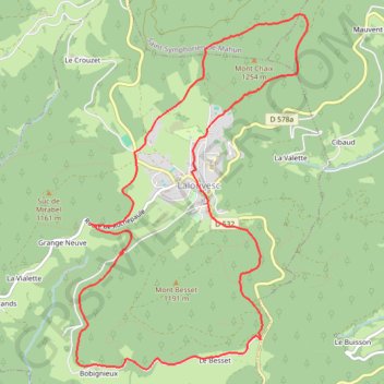 Itinéraire Lalouvesc, Mont-Chaix et Mont Besset, distance, dénivelé, altitude, carte, profil, trace GPS