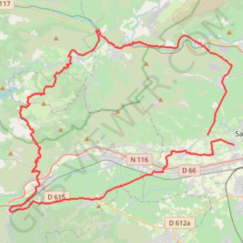 Itinéraire Case de Pena/Cassagnes/Ille/St Feliu-16704986, distance, dénivelé, altitude, carte, profil, trace GPS