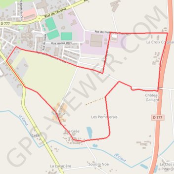 Itinéraire circuit pipriac, distance, dénivelé, altitude, carte, profil, trace GPS