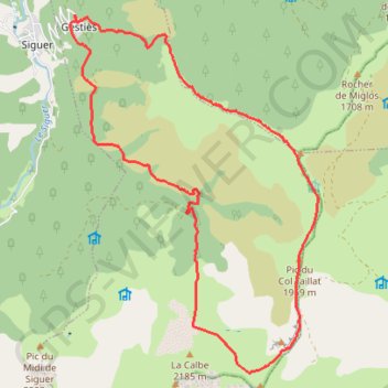 Itinéraire Serre des Afumats, distance, dénivelé, altitude, carte, profil, trace GPS