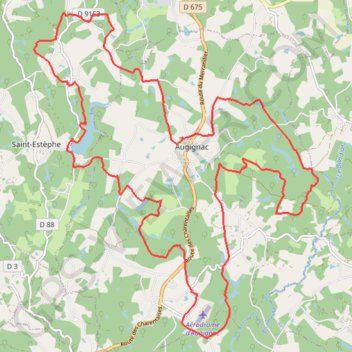 Itinéraire St Estephe 28 kms, distance, dénivelé, altitude, carte, profil, trace GPS