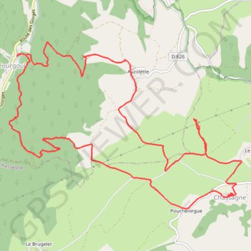 Itinéraire Le chemin des bergères et le Plateau d'Ussel - Courgoul, distance, dénivelé, altitude, carte, profil, trace GPS