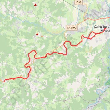 Itinéraire Ancienne voie de chemin de fer Saint-Marcellin - Estivareilles, distance, dénivelé, altitude, carte, profil, trace GPS