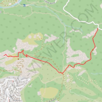 Itinéraire La girouette, distance, dénivelé, altitude, carte, profil, trace GPS