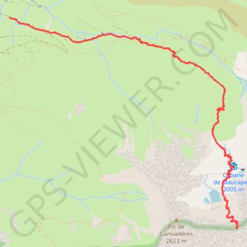 Itinéraire Col de Marraut (au dessus de Luz Saint Sauveur), distance, dénivelé, altitude, carte, profil, trace GPS