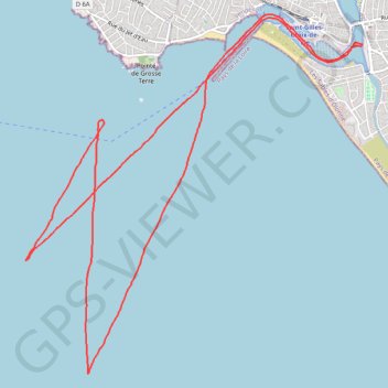 Itinéraire SailFreeGps_2022-07-23_14-48-51, distance, dénivelé, altitude, carte, profil, trace GPS