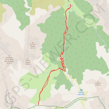 Itinéraire Petite randonnée au col des ourdeis, distance, dénivelé, altitude, carte, profil, trace GPS