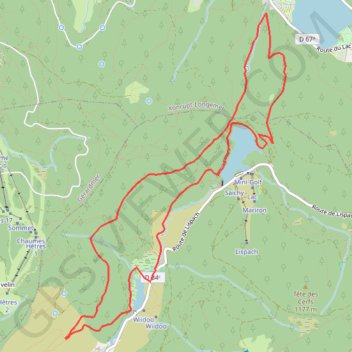 Itinéraire Tour Lispach - Longemer, distance, dénivelé, altitude, carte, profil, trace GPS