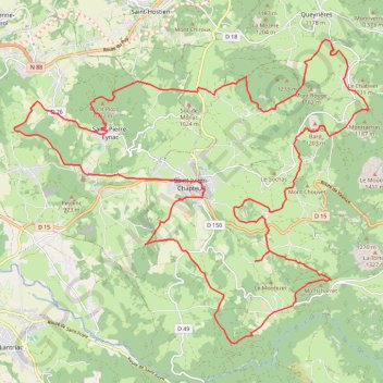 Itinéraire De La Tortue à la Vierge - 40km, distance, dénivelé, altitude, carte, profil, trace GPS