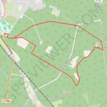 Itinéraire Randonnée : circuit en forêt domaniale, distance, dénivelé, altitude, carte, profil, trace GPS