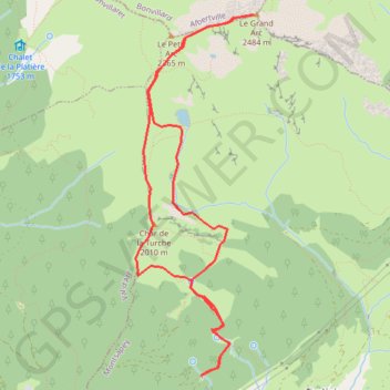 Itinéraire Le Grand Arc - Maurienne, distance, dénivelé, altitude, carte, profil, trace GPS