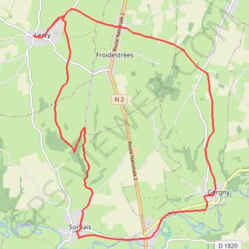 Itinéraire Le bocage, distance, dénivelé, altitude, carte, profil, trace GPS