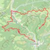 Itinéraire Baisse de Férisson, les Villettes, distance, dénivelé, altitude, carte, profil, trace GPS