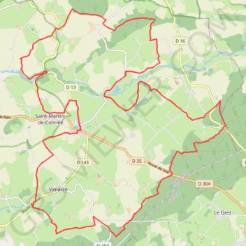 Itinéraire Rando des 2 chapelles - Saint-Pierre-sur-Orthe, distance, dénivelé, altitude, carte, profil, trace GPS