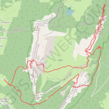 Itinéraire Grotte du Biolet - Sangle de Belles Ombres - Pas de la Rousse, distance, dénivelé, altitude, carte, profil, trace GPS