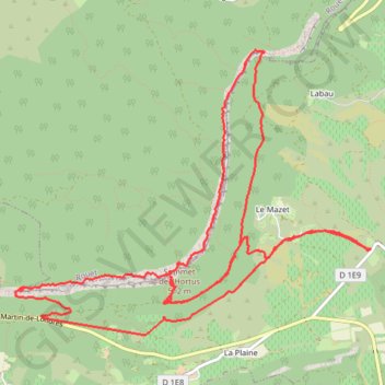 Itinéraire Grotte & Crêtes de l'Hortus, distance, dénivelé, altitude, carte, profil, trace GPS