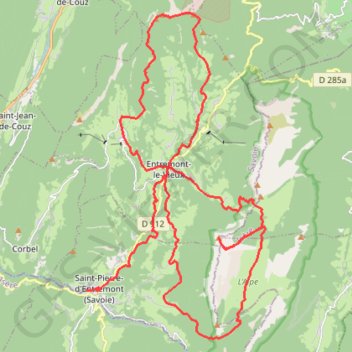 Itinéraire Moyen DUC, distance, dénivelé, altitude, carte, profil, trace GPS