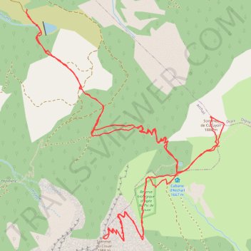 Itinéraire Sommets du Couard et du Cucuyon, distance, dénivelé, altitude, carte, profil, trace GPS
