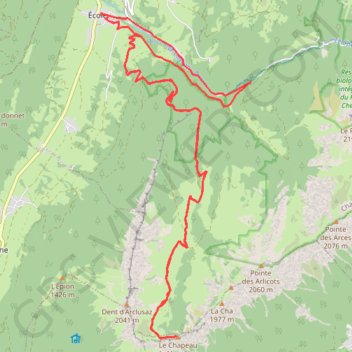 Itinéraire Arclusaz, distance, dénivelé, altitude, carte, profil, trace GPS