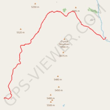 Itinéraire Shey - Phoksundo, distance, dénivelé, altitude, carte, profil, trace GPS