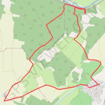 Itinéraire Randonnée à Vallois, distance, dénivelé, altitude, carte, profil, trace GPS