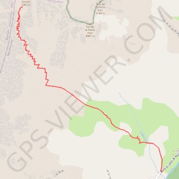 Itinéraire Pic N de la Font Sancte, distance, dénivelé, altitude, carte, profil, trace GPS