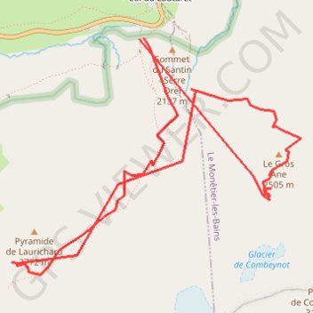 Itinéraire Tricot lautaret, distance, dénivelé, altitude, carte, profil, trace GPS