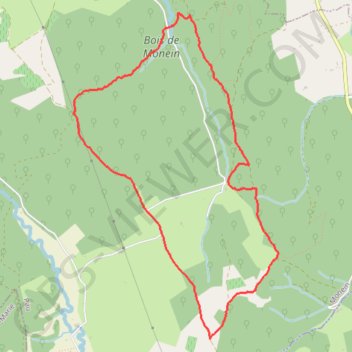 Itinéraire Bois du Laring, distance, dénivelé, altitude, carte, profil, trace GPS