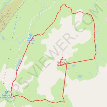 Itinéraire Lacs et Pointe de Lanserlia - Vanoise, distance, dénivelé, altitude, carte, profil, trace GPS
