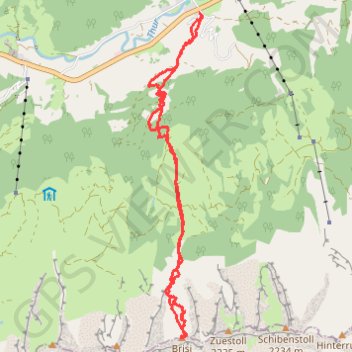 Itinéraire Brisi, distance, dénivelé, altitude, carte, profil, trace GPS