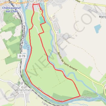 Itinéraire Promenade de l'ile, distance, dénivelé, altitude, carte, profil, trace GPS