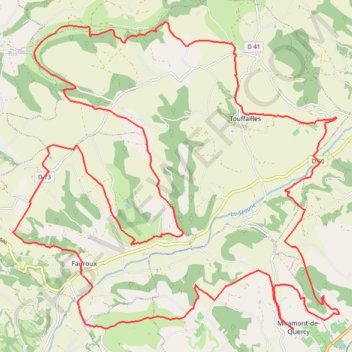 Itinéraire Rando de Miramont De Quercy, distance, dénivelé, altitude, carte, profil, trace GPS