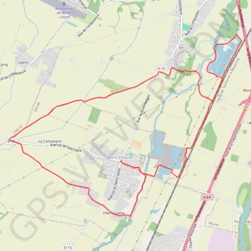 Itinéraire Saint-Hilaire - Ox, distance, dénivelé, altitude, carte, profil, trace GPS