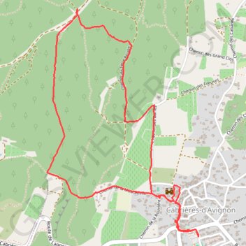Itinéraire Cabrières - Mur de la Peste, distance, dénivelé, altitude, carte, profil, trace GPS