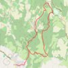 Itinéraire Par les croix bleue et rouge, distance, dénivelé, altitude, carte, profil, trace GPS