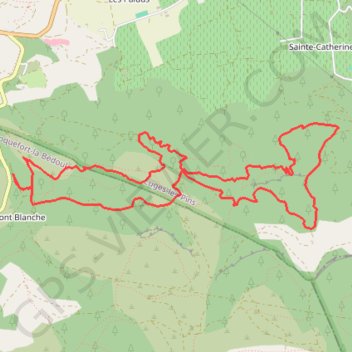 Itinéraire Les Barres de Fontblanche, distance, dénivelé, altitude, carte, profil, trace GPS