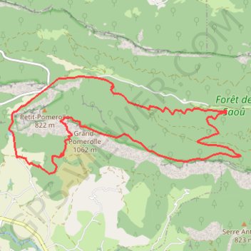 Itinéraire Le Grand Pomerole par le Pas de Lestang, distance, dénivelé, altitude, carte, profil, trace GPS