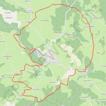 Itinéraire Autour du Vernet la Varenne, distance, dénivelé, altitude, carte, profil, trace GPS