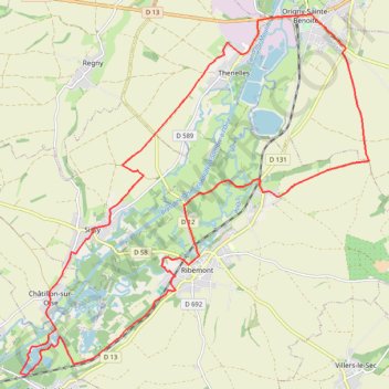 Itinéraire Les étangs, distance, dénivelé, altitude, carte, profil, trace GPS