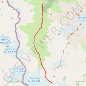 Itinéraire Rifugio Bezzi - Col de Bassac Déré - Usellières, distance, dénivelé, altitude, carte, profil, trace GPS