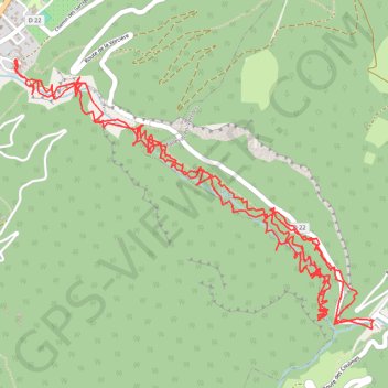 Itinéraire Gorges du Nan, distance, dénivelé, altitude, carte, profil, trace GPS
