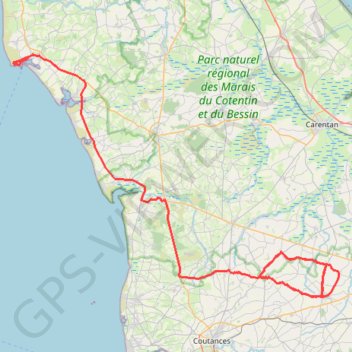 Itinéraire TM2024 ET1 Marigny-Barneville-17221486, distance, dénivelé, altitude, carte, profil, trace GPS