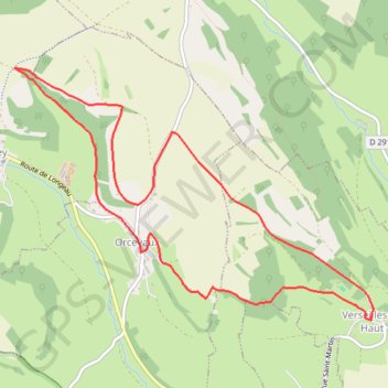 Itinéraire Les Coteaux du plateau de Langres, distance, dénivelé, altitude, carte, profil, trace GPS