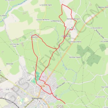 Itinéraire 2 - ALAUNA_2024-12km_Marche, distance, dénivelé, altitude, carte, profil, trace GPS