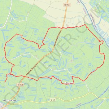 Itinéraire Bouin, distance, dénivelé, altitude, carte, profil, trace GPS