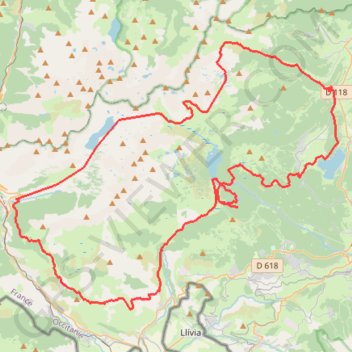 Itinéraire Carlit-20000, distance, dénivelé, altitude, carte, profil, trace GPS